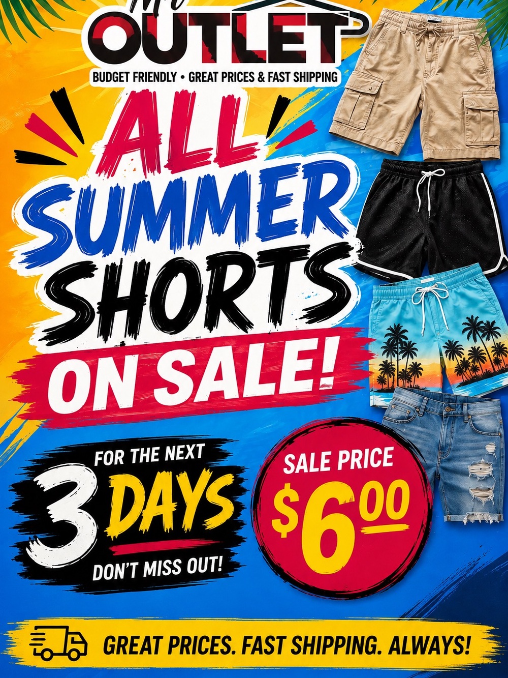 All-Summer Ladies Shorts –All colors and styles